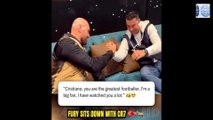 Tyson Fury Tells Cristiano Ronaldo He's the Greatest Footballer That Has Ever Lived - Snubbing Messi