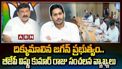 దిక్కుమాలిన జగన్ ప్రభుత్వం..బీజేపీ విష్ణు కుమార్ రాజు సంచలన వ్యాఖ్యలు || ABN Telugu