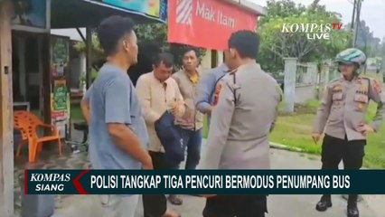 Polisi Bekuk Komplotan Pencuri Bermodus Jadi Penumpang Bus Antar Kota
