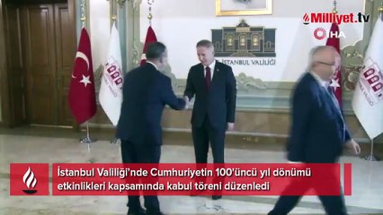 İstanbul Valiliğinde Cumhuriyet Bayramı kabul töreni
