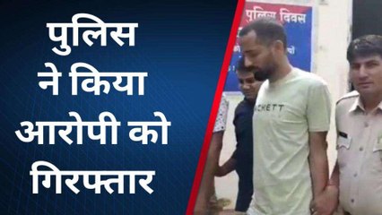 हथियार लेकर घूम रहे युवक को पुलिस ने किया गिरफ्तार, धारदार हथियार जब्त