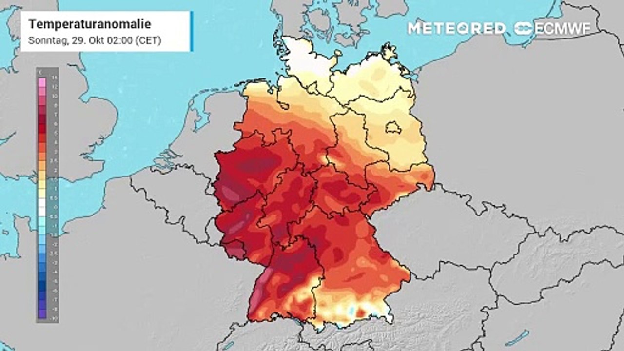 Trotz vieler Regenwolken und recht windigem Wetter bleibt es in Deutschland auch zum Start in den November ziemlich mild bis warm!