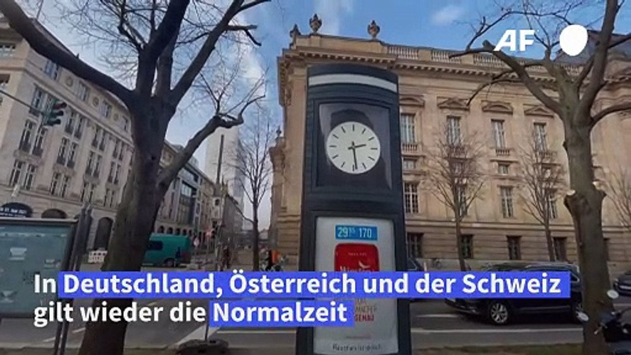 Normalzeit gilt wieder - Sommerzeit zu Ende