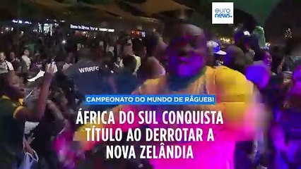 África do Sul conquista quarto mundial de râguebi ao derrotar Nova Zelândia na final