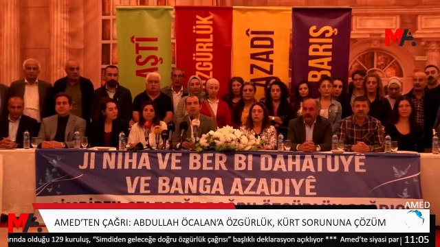 Diyarbakır'da ‘Özgürlüğe Çağrı’: Abdullah Öcalan’a özgürlük, Kürt sorununa çözüm