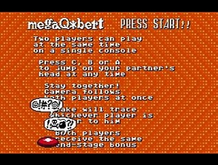 Mega Q*bert online multiplayer - megadrive