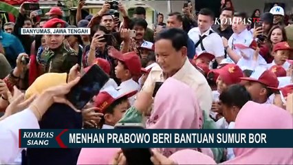 Download Video: Menhan Prabowo Subianto Resmikan Titik Sumur Bor Bantuan Kemhan di Banyumas