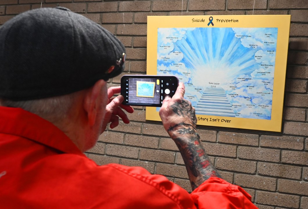 Suicide prevention artwork unveiled