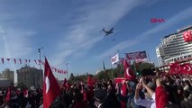 Kayseri'de Cumhuriyet kutlamalarında 'Koca Yusuf' uçakları ilgiyle izlendi
