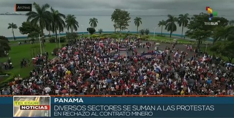 Protestas en Panamá contra contrato minero arriban al séptimo día