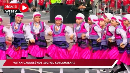 Vatan Caddesi'nde 100. yıl kutlamaları