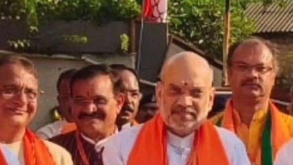 केंद्रीय गृहमंत्री अमित शाह पहुंचे रीवा, कार्यकर्ताओं को दिया जीत का मूल मंत्र