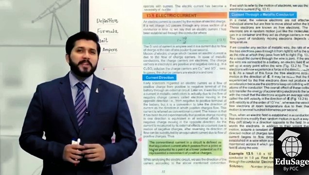 Sources of current by Hassan Fareed | 2nd year physics by pgc | pgc leactures | EduSage