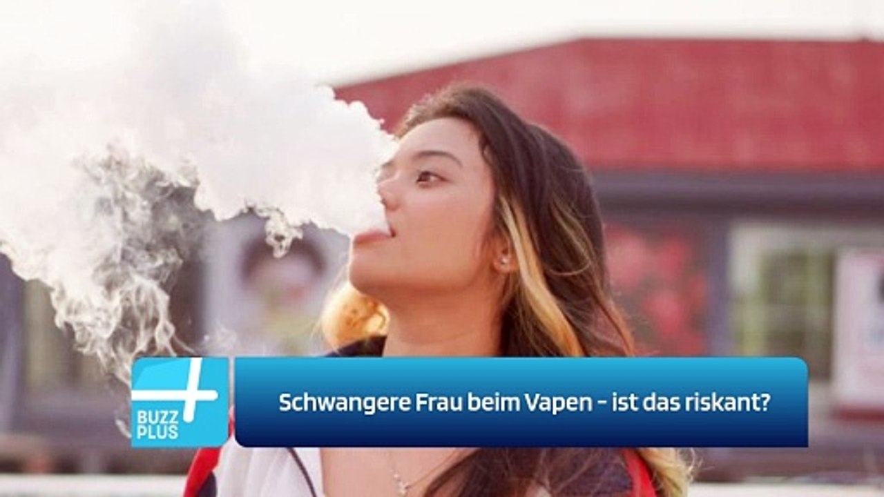 Schwangere Frau beim Vapen - ist das riskant?