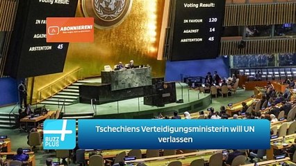 Tschechiens Verteidigungsministerin will UN verlassen