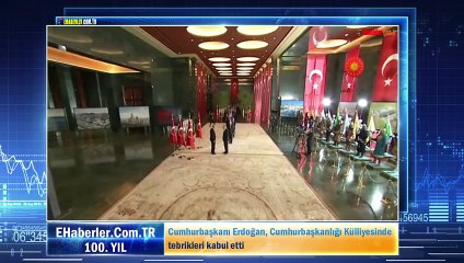 Download Video: Başkan Recep Tayyip Erdoğan, Cumhurbaşkanlığı Külliyesinde tebrikleri kabul etti