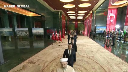 Cumhurbaşkanı Erdoğan, 29 Ekim Cumhuriyet Bayramı tebriklerini kabul etti