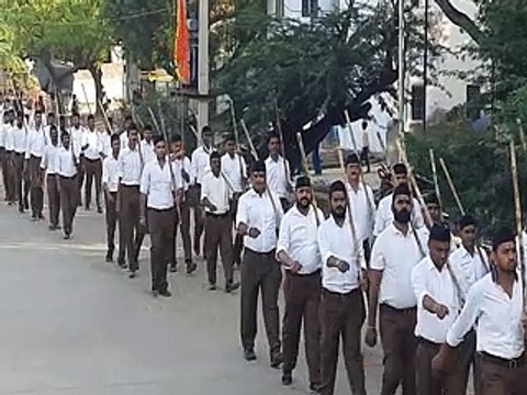 पथ संचलन निकाला, जगह-जगह किया स्वागत-video