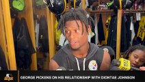 Steelers' WR George Pickens On His Relationship With Diontae Johnson
