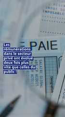 Salaire : les rémunérations dans le secteur privé ont évolué deux fois plus vite que celles du public !
