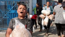 Des déplacés de Gaza pillent un centre d'approvisionnement alimentaire de l'ONU