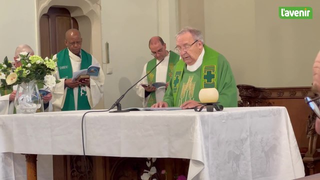 Première messe en wallon à l'église de Terwagne à Clavier
