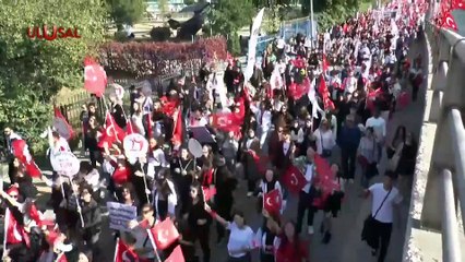 100. Yılda 100 Bin Kişi! Türkiye'nin Öncüleri Birinci Meclis'ten Anıtkabir'e Yürüdü