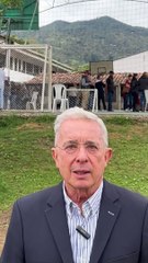 #EleccionesTerritoriales2023 "He votado por el Centro Democrático, Partido de oposición sin cálculos, por sus principios y convicciones". Afirmó el expresidente Álvaro Uribe Vélez