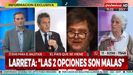 Laura Marrone: "Milei y Villaruel ponen en duda el regimen democrático"