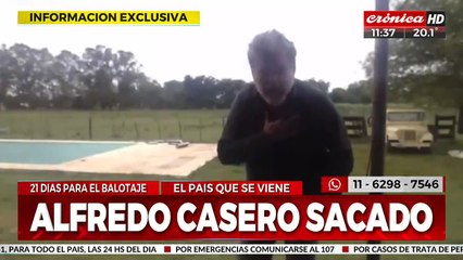 Alfredo casero sacado: "Somos un pueblo de pel..."