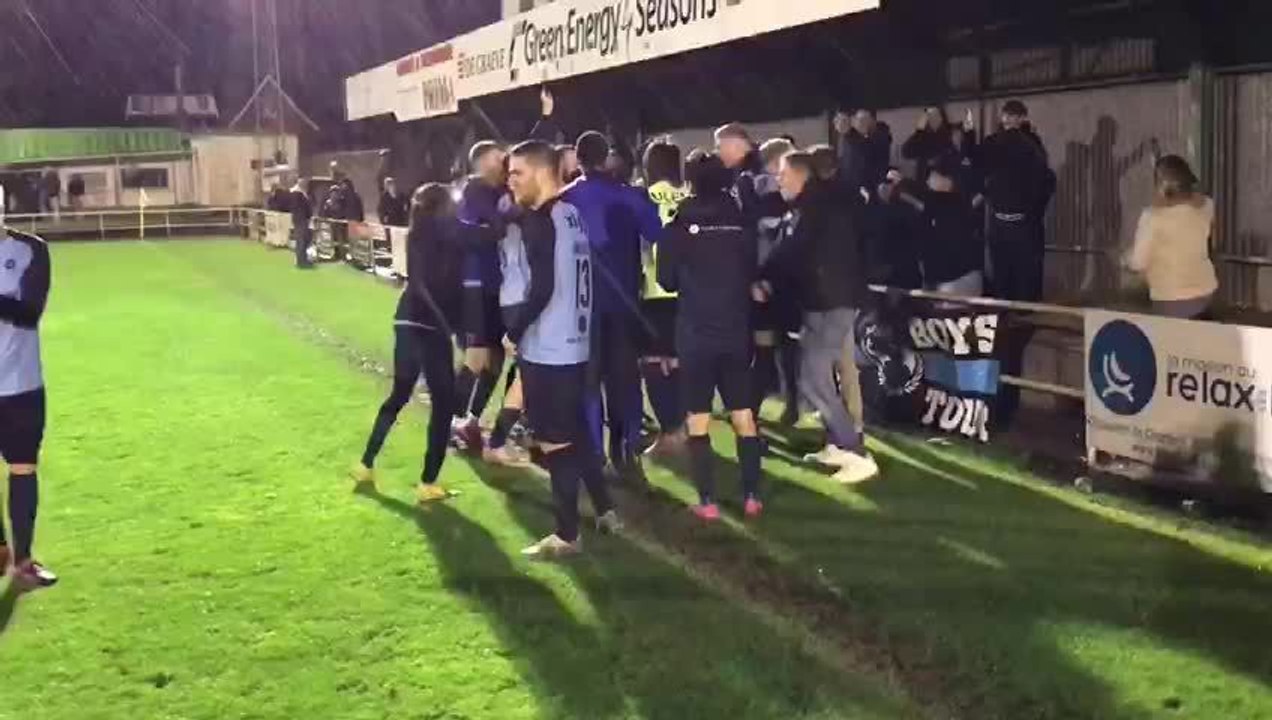 La joie de Rochefort après sa victoire contre Meux