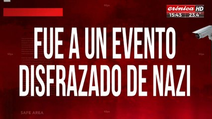 Fue a un evento disfrazado de nazi y lo echaron