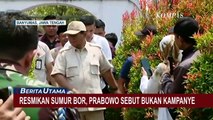 Resmikan Sumur Bor di Banyumas, Prabowo Sebut Bukan Kampanye tapi Tugas Menhan