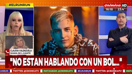 Claudia Valenzuela, mamá de L-Gante