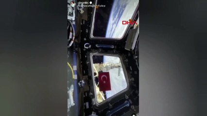 Rus Kozmonot Oleg Artemyev'den Türk Bayrağı ve Cumhuriyetimizin 100. Yılı Kutlaması 🇹🇷