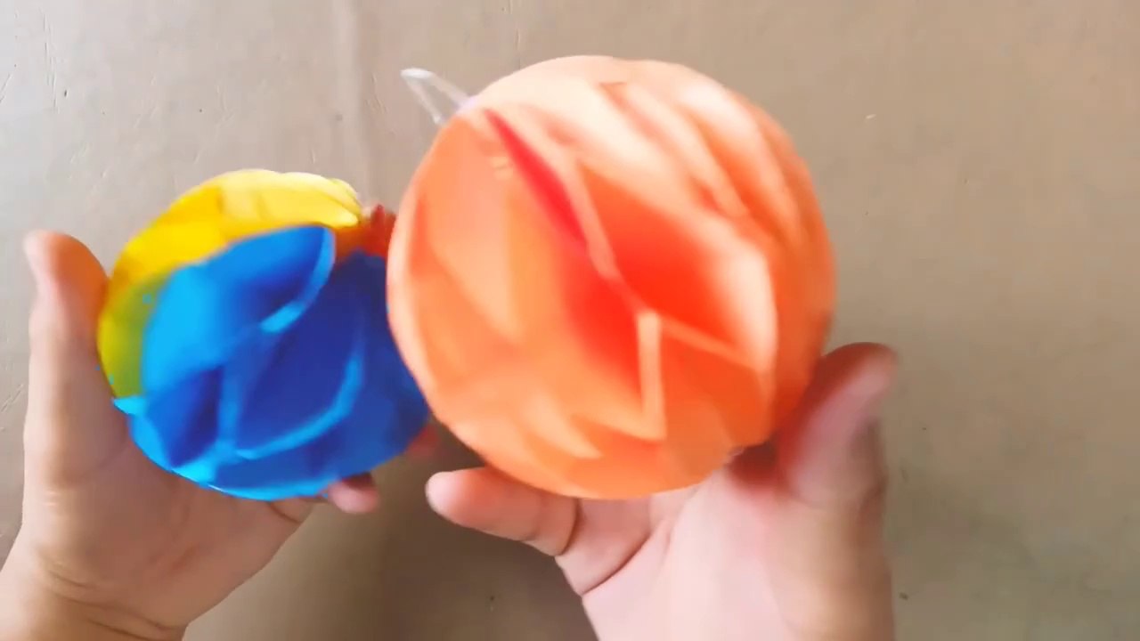 How to make Easy Paper Honeycomb Ball  Easy Paper Honeycomb Ball  DIY Paper Honeycomb Ball