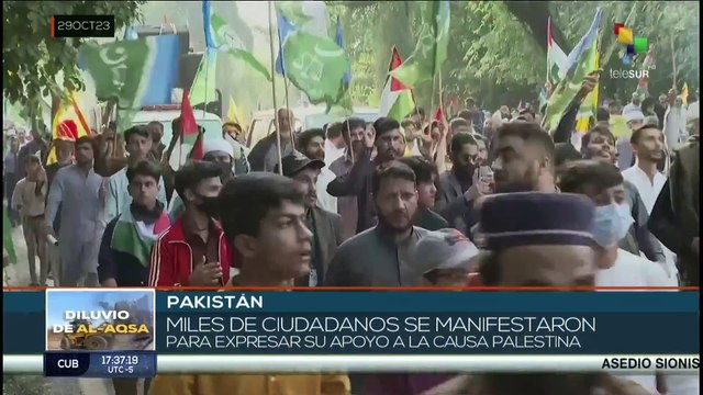 teleSUR Noticias 17:30 29-10: Líbano muestra su apoyo a la resistencia del pueblo palestino