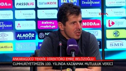 Emre Belözoğlu: Cumhuriyetimizin 100. yılında kazanmak ayrı bir mutluluk