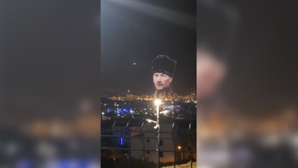Binlerce drone ile Atatürk portresi oluşturdu