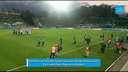 El análisis de Facundo Aché tras la derrota de Gimnasia por 2 a 1 ante River Plate en el Bosque