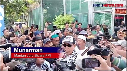 Resmi Bebas, Munarman: Yang Saya Alami Tidak Seberapa Dibanding Rakyat Palestina
