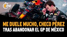 No era suficiente terminar en podio, Checo Pérez tras abandonar GP de México