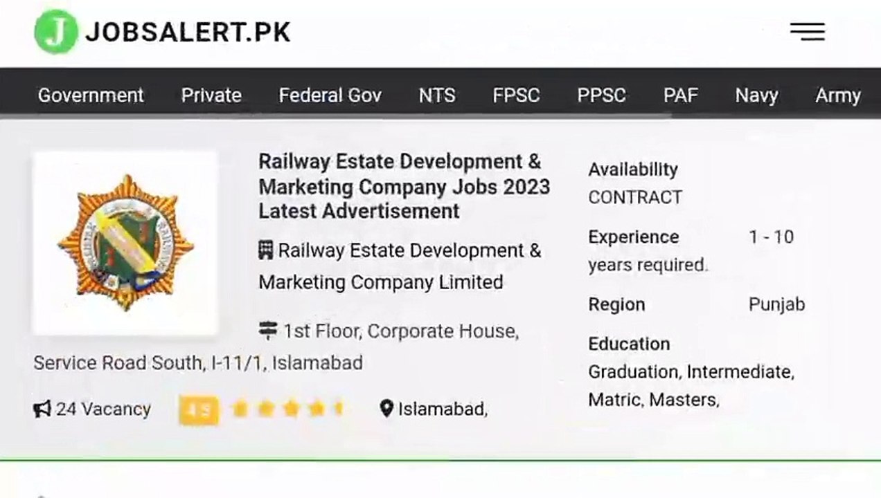 Pakistan Railway Jobs 2023 | Today All Jobs Update