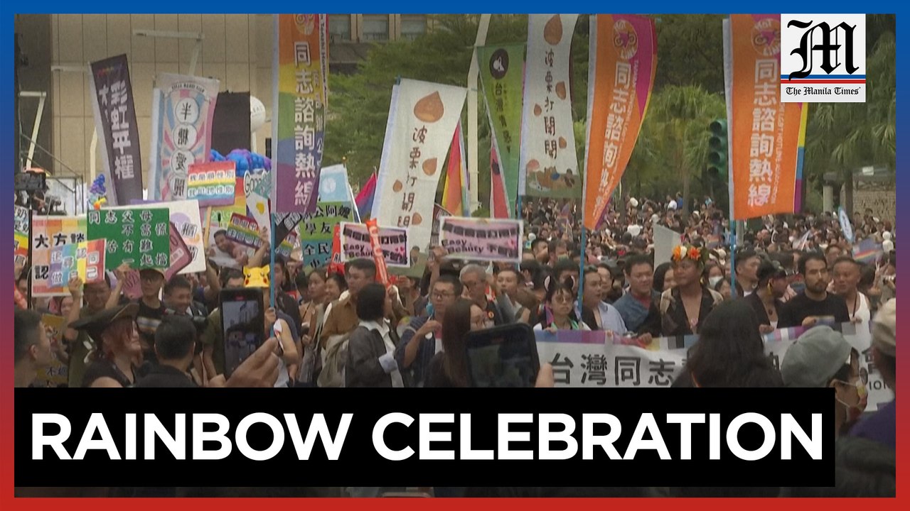 Thousands march in Taipei for Taiwan pride parade