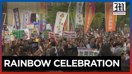 Thousands march in Taipei for Taiwan pride parade