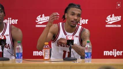 Anthony Walker, CJ Gunn Press Conference After Indiana's 74-52 Win Over Indianapolis