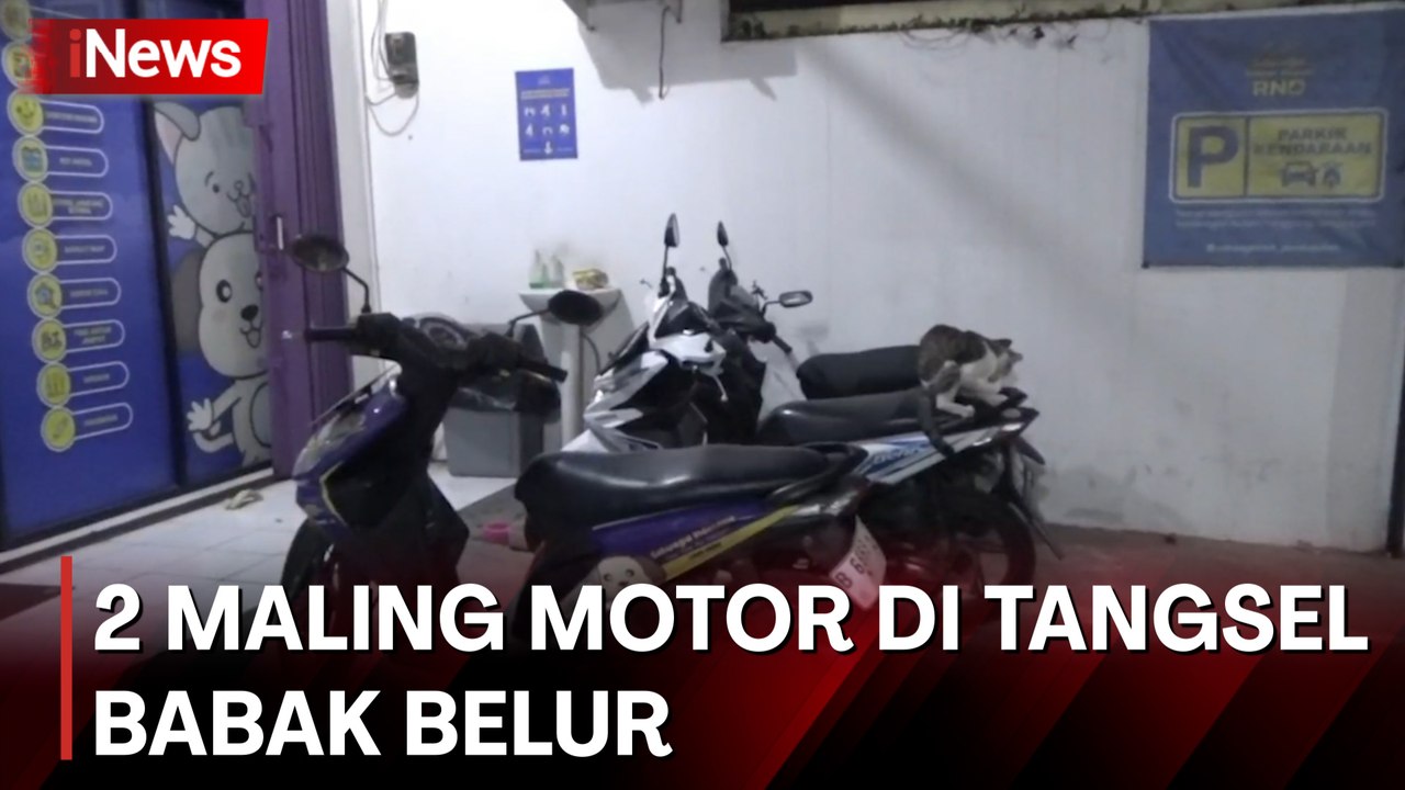Kepergok Curi Motor, 2 Maling Motor Babak Belur...
