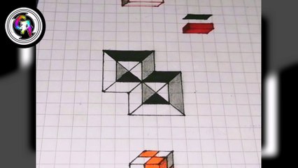 Una fantástica FIGURA trazada paso a paso. (VIDEO 11). A fantastic FIGURE drawn step by step. (VIDEO 11).