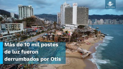 AMLO asegura que quedará restablecido el servicio de energía en Acapulco el 30 de octubre