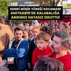 Kendi minik yüreği kocaman! Anıtkabir'de Küçük Çocuk Kalabalığa Andımız Hatasız Okuttu!
